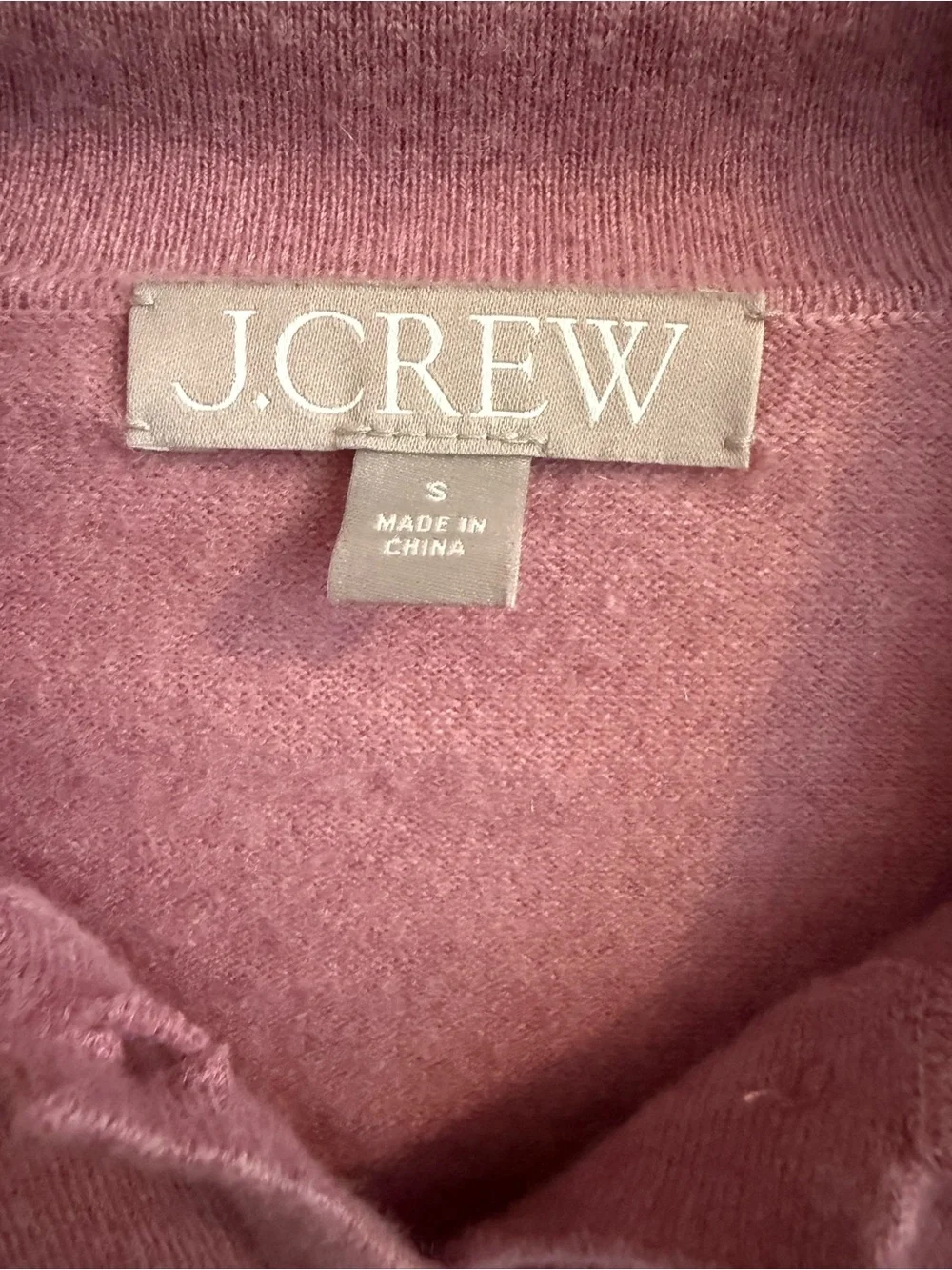 J. Crew women’s pink cashmere blend polo